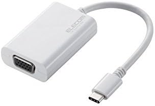 Elecom USB Type-C ל- VGA מתאם המרת וידאו עבור Apple [White] AD-APCVGAWH